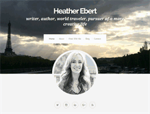 Tablet Screenshot of heatherebert.com